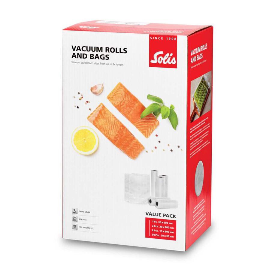 Solis Vacuum Rolls & Vacuum Bag Value Pack