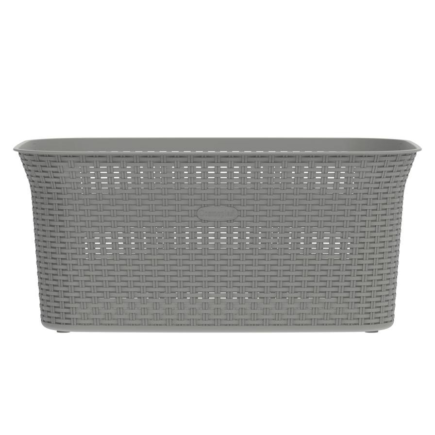 Cosmoplast Rattan Laundry Basket (50 L, 60.5 x 43 x 27.5 cm)