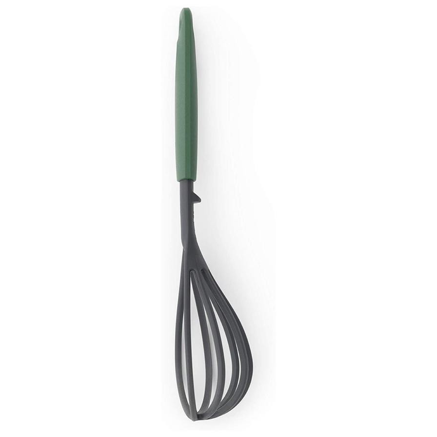 Brabantia Tasty+ Nylon Whisk Plus Draining Spoon (4.6 x 7.5 x 26.3 cm)