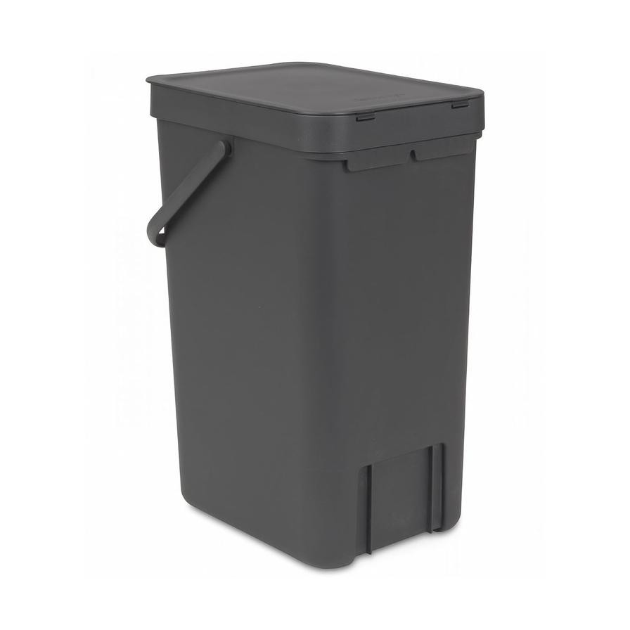 Brabantia Sort&Go Waste Bin (16 L, Grey)