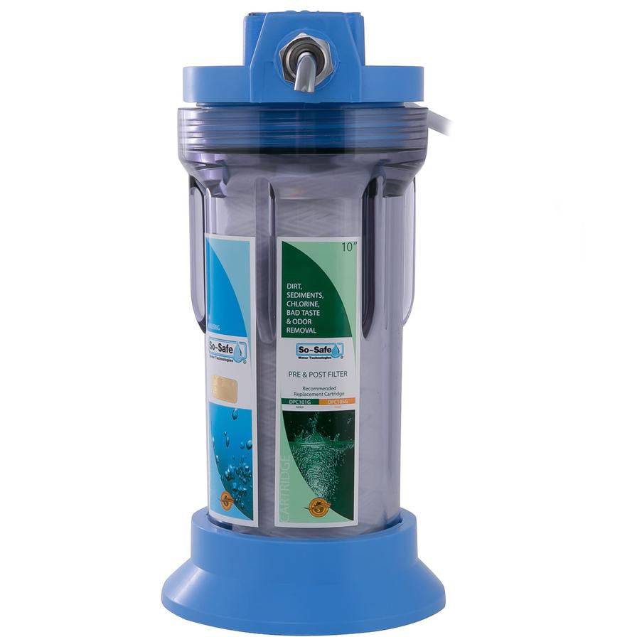 So Safe Counter Top Regular Water Purifier (Blue/Clear)