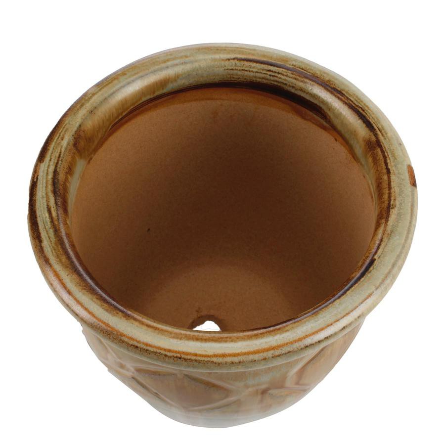 M.Star Planter Butter Ceramic Plant Pot (19.7 x 16.8 cm)