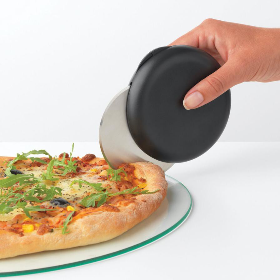 Brabantia Tasty+ Stainless Steel Pizza Cutter W/Guard (11 x 2.8 cm)