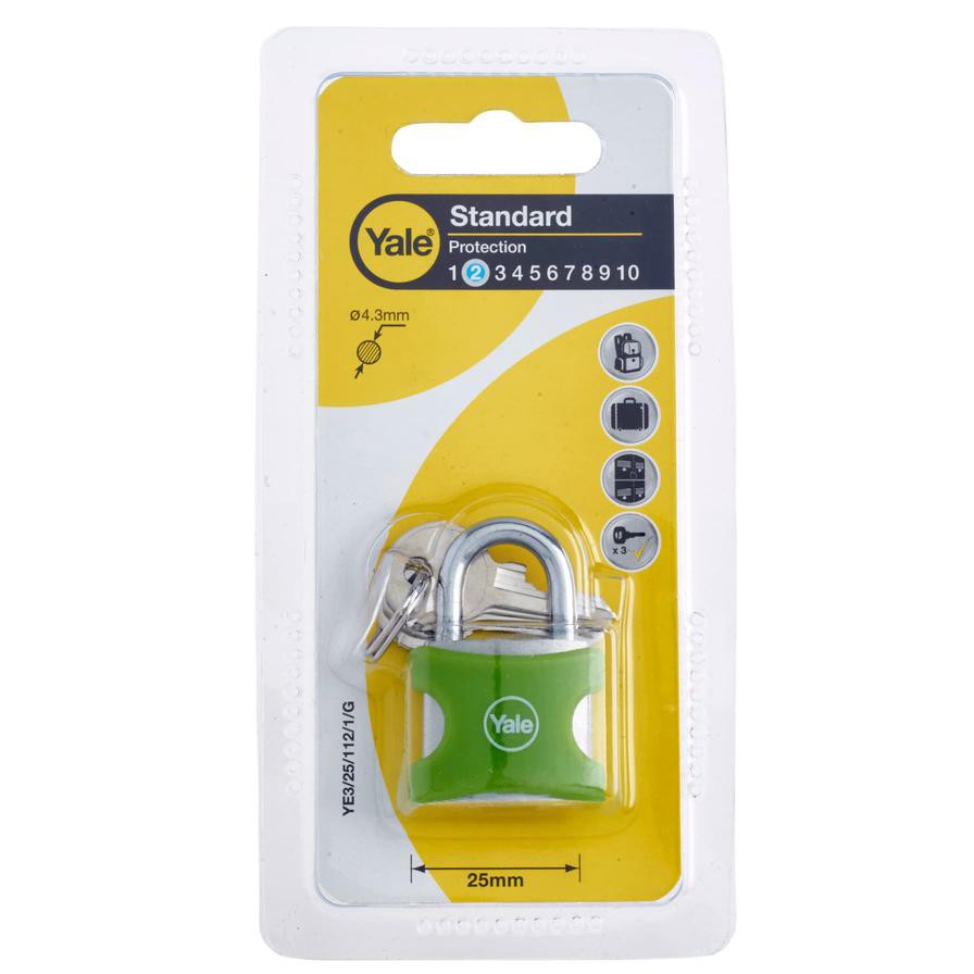 Yale Aluminum Padlock (2.5 cm)