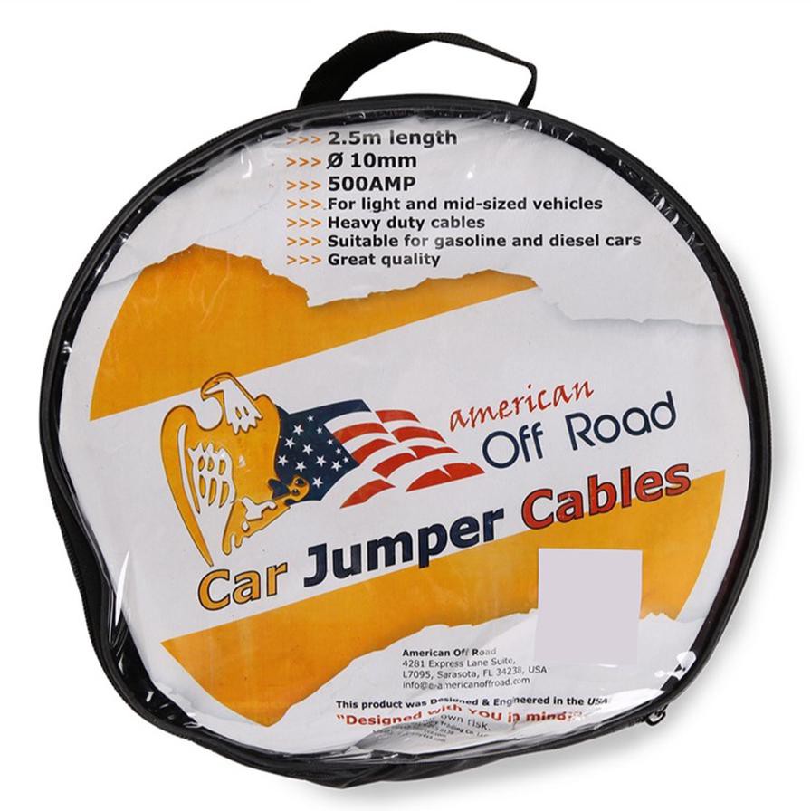 American Off Road Road A-14X Car Jumper Cables (250 cm, Red & Black)