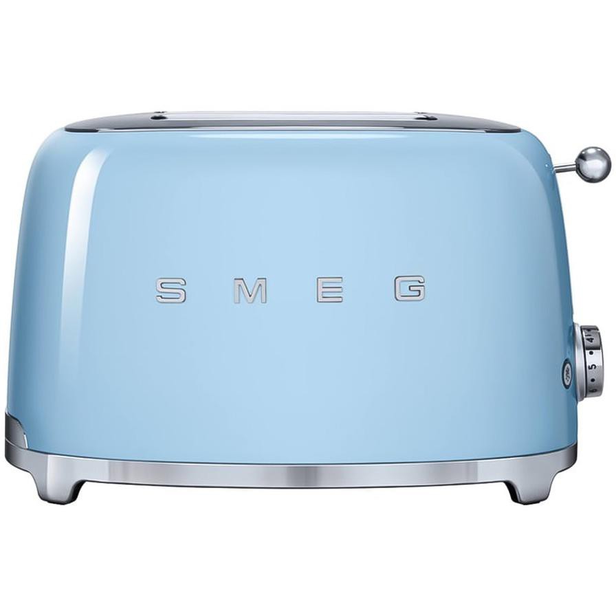 SMEG TSF01PBUK Stainless Steel 2-Slice Retro Toaster (950 W, Pastel Blue)