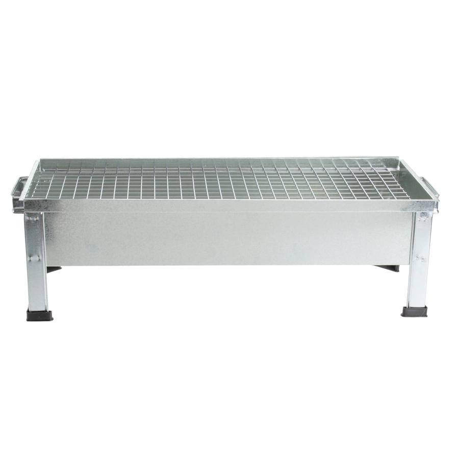 Galva Stainless Steel Portable Rectangular BBQ Grill (62 cm)