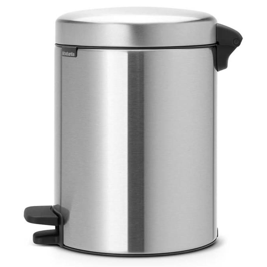 Brabantia NewIcon Pedal Bin (5 L, Matt Steel)