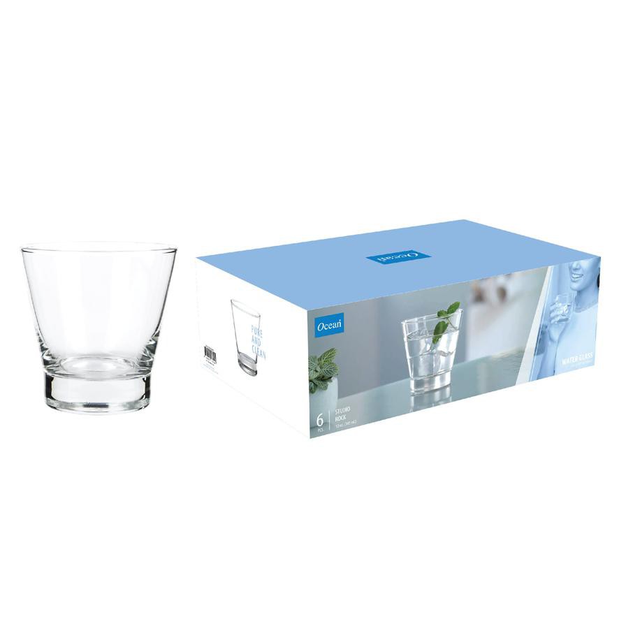 Ocean Studio Rock Glass Set (345 ml, 6 pcs)