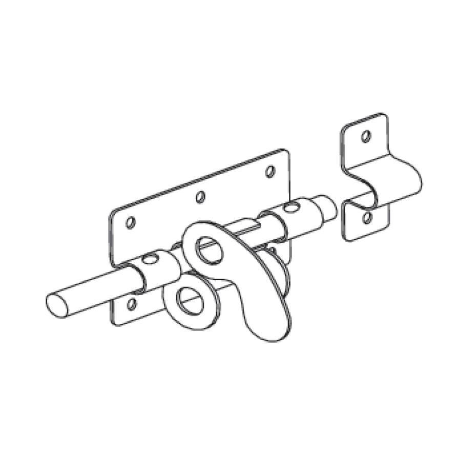 Suki Steel Tower Bolt Latch (10 x 5 cm)