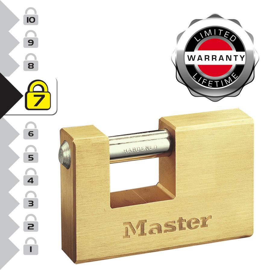 Master Lock Laminated Steel Padlock W/Keys (8.3 x 8.5 x 1.8 cm)