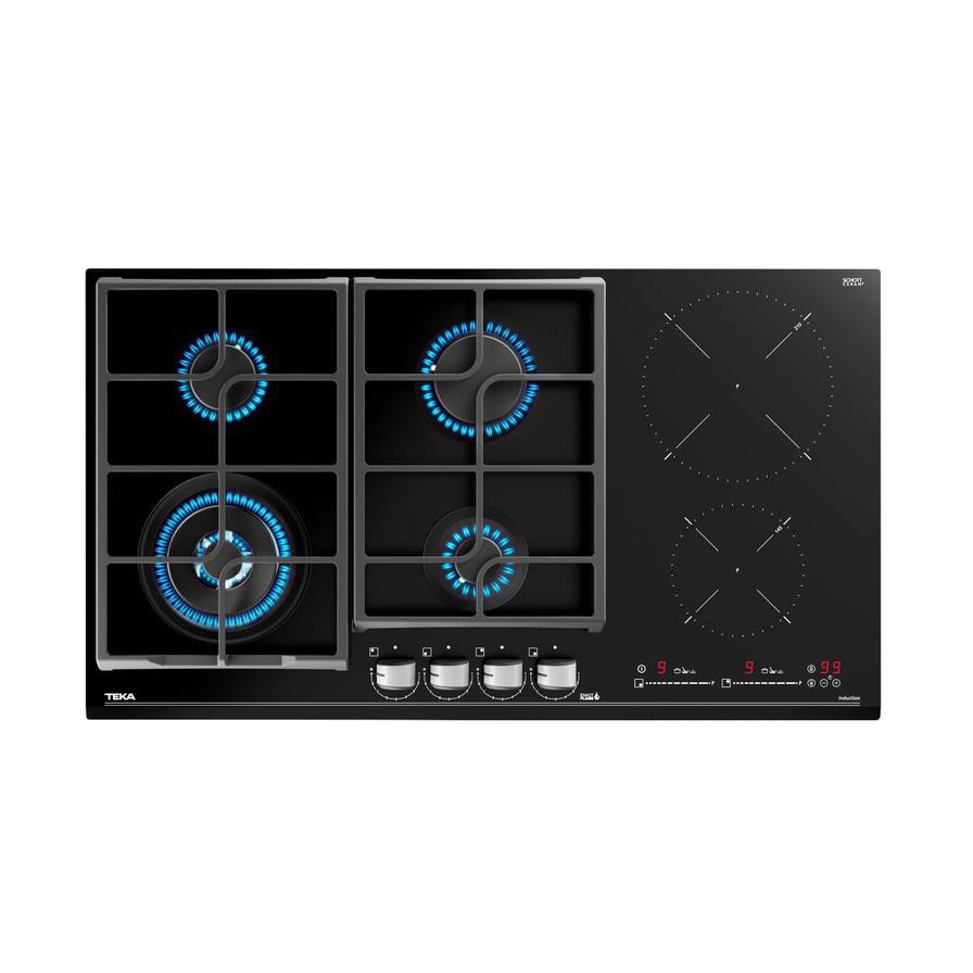 Teka Built-In 6 Zones Gas/Induction Hob, JZC 96342 BB (5.5 x 90 x 51 cm)