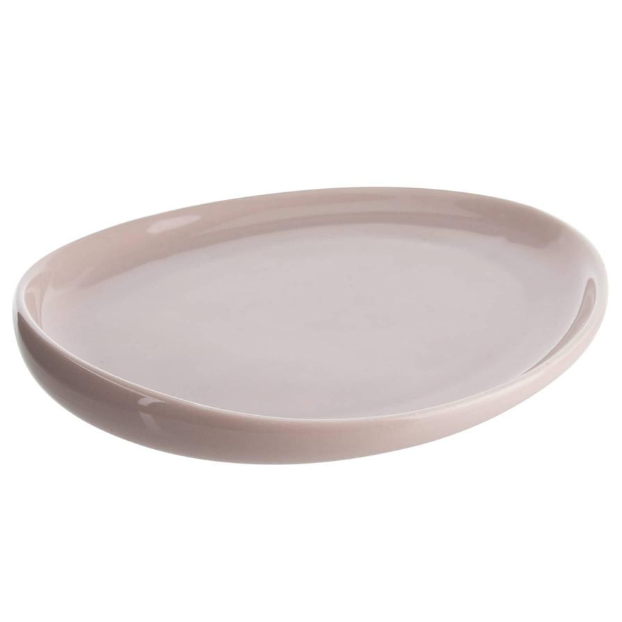 Shallow Dessert Plate, CHP-367-BEI (21 x 17 x 7 cm)