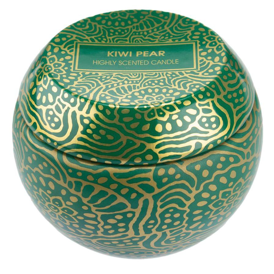 Aura Myst Boho Mini Tin Candle (85 g, Kiwi Pear)