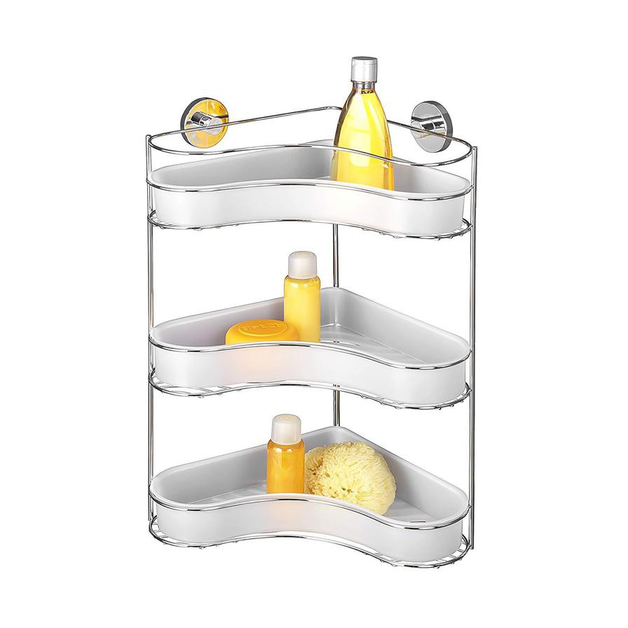 Wenko Milazzo 3-Tier Corner Rack (35 x 29 x 45 cm)