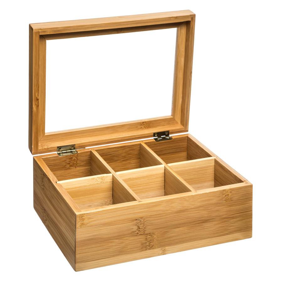 5five Bamboo Tea Box W/ Lid