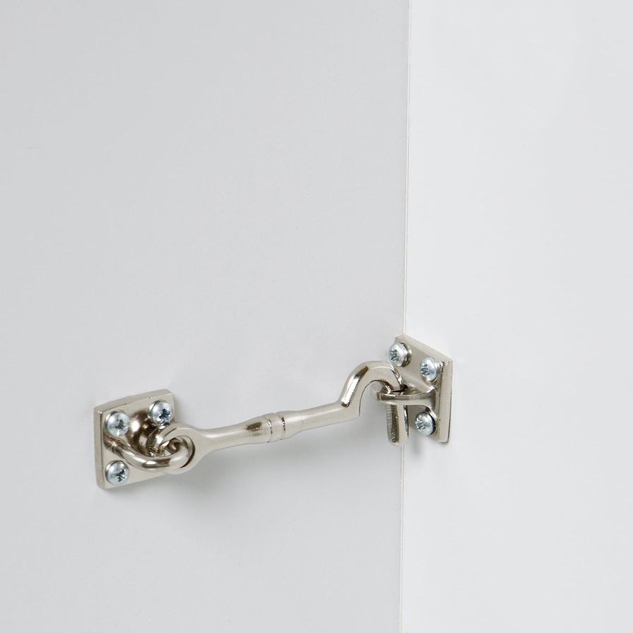 Suki Nickel Plated Brass Cabin Hook W/Eyelet (5 cm)