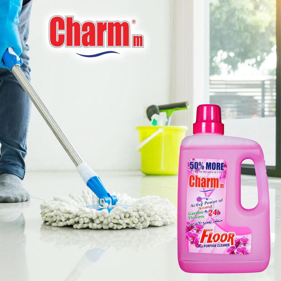 Charmm Floor All-Purpose Cleaner, Garden Flower (1.5 L)