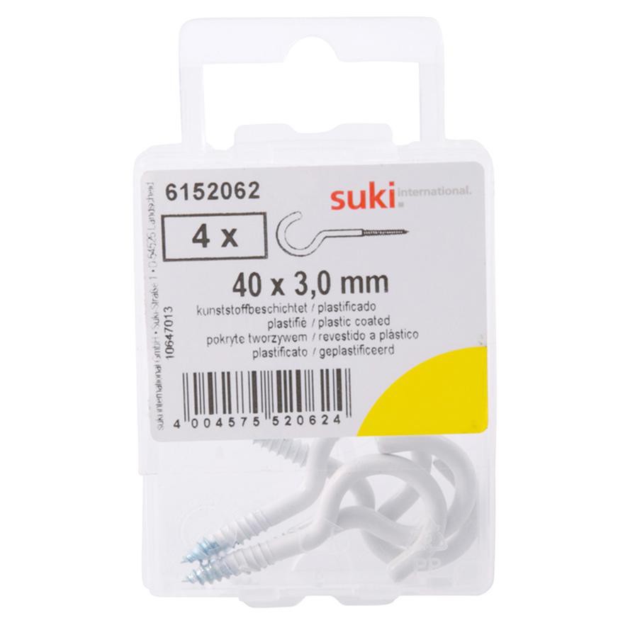 Suki 6152062 Cup Hooks (40 mm, Pack of 4)