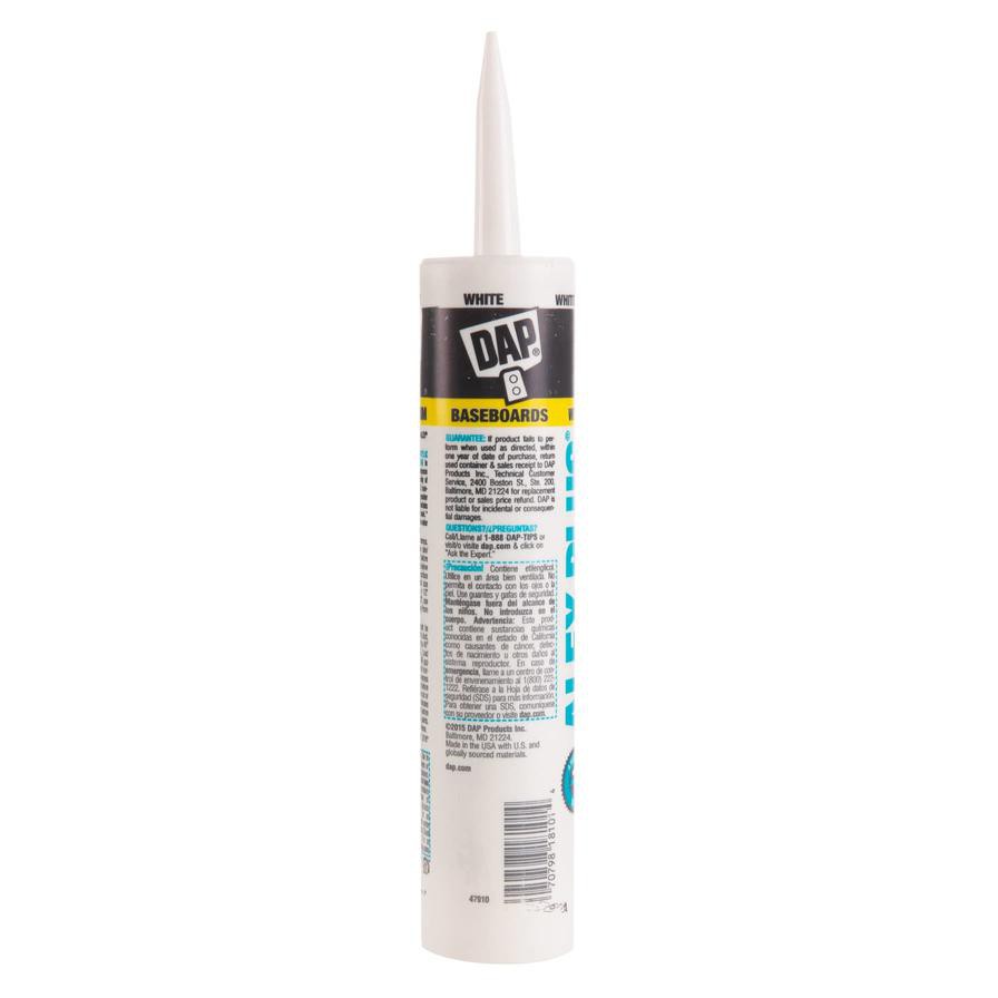 DAP Alex Plus Acrylic Latex Caulk Plus Silicone (300 ml, White)