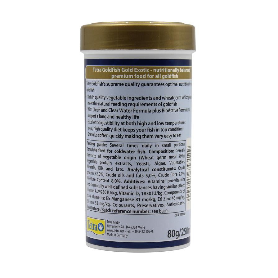 Tetra Goldfish Gold Exotic Feed (250 ml)