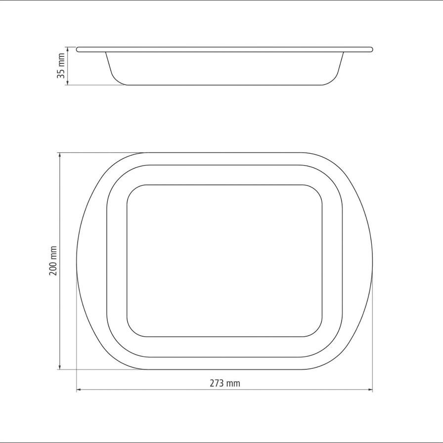 Tramontina Brasil Aluminum Flat Roasting Pan (22 cm, 1.4 L)