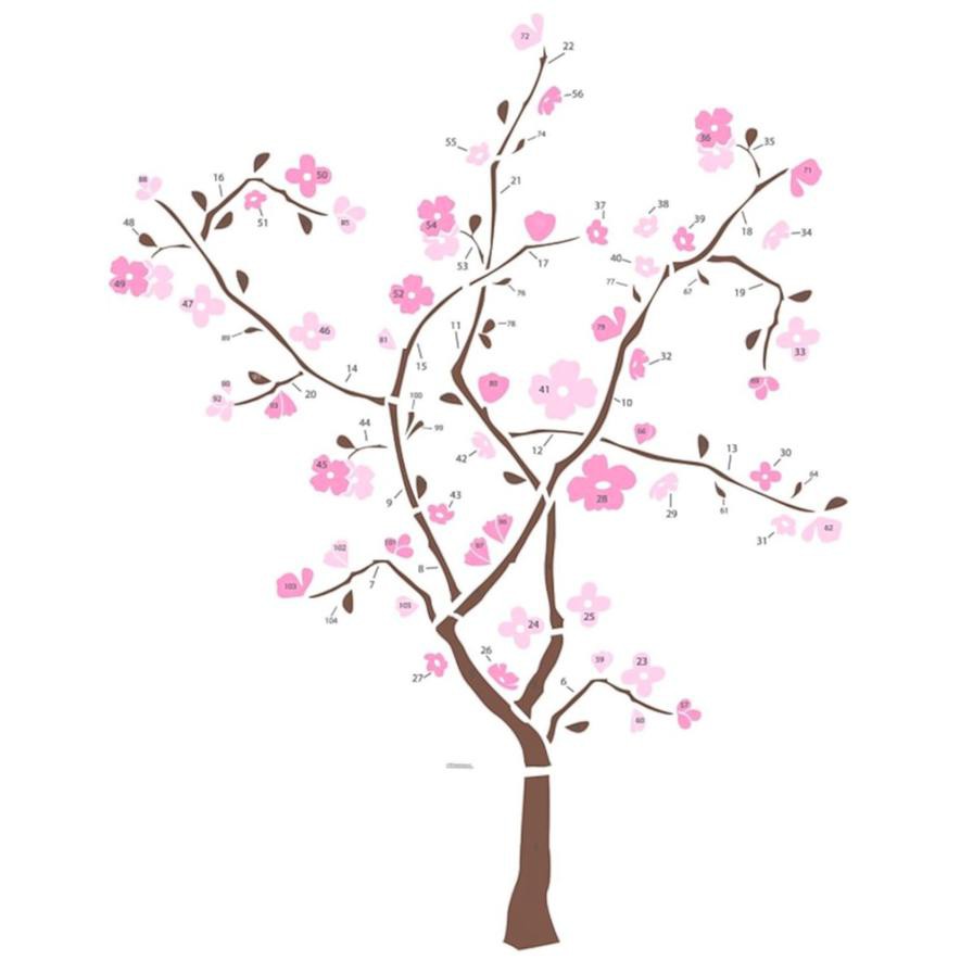 RoomMates RMK1555GM Spring Blossom Tree Giant Wall Decal (152.4 x 101.6 cm)