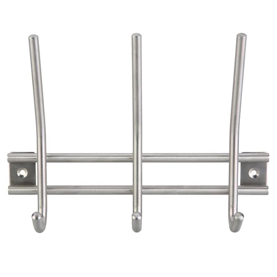 Hettich 3-Hook Coat Rack (Stainless Steel)