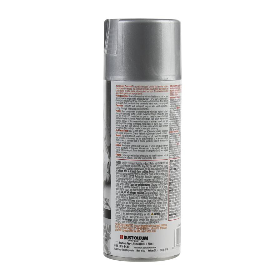 Rust-Oleum Peel Coat Reliable Rubber Coating Spray (312 g, Matte Silver)