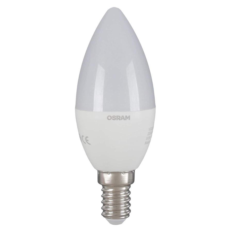 Osram E14 LED Bulb (5.5 W, Frosted White, 6 Pc. Bundle)