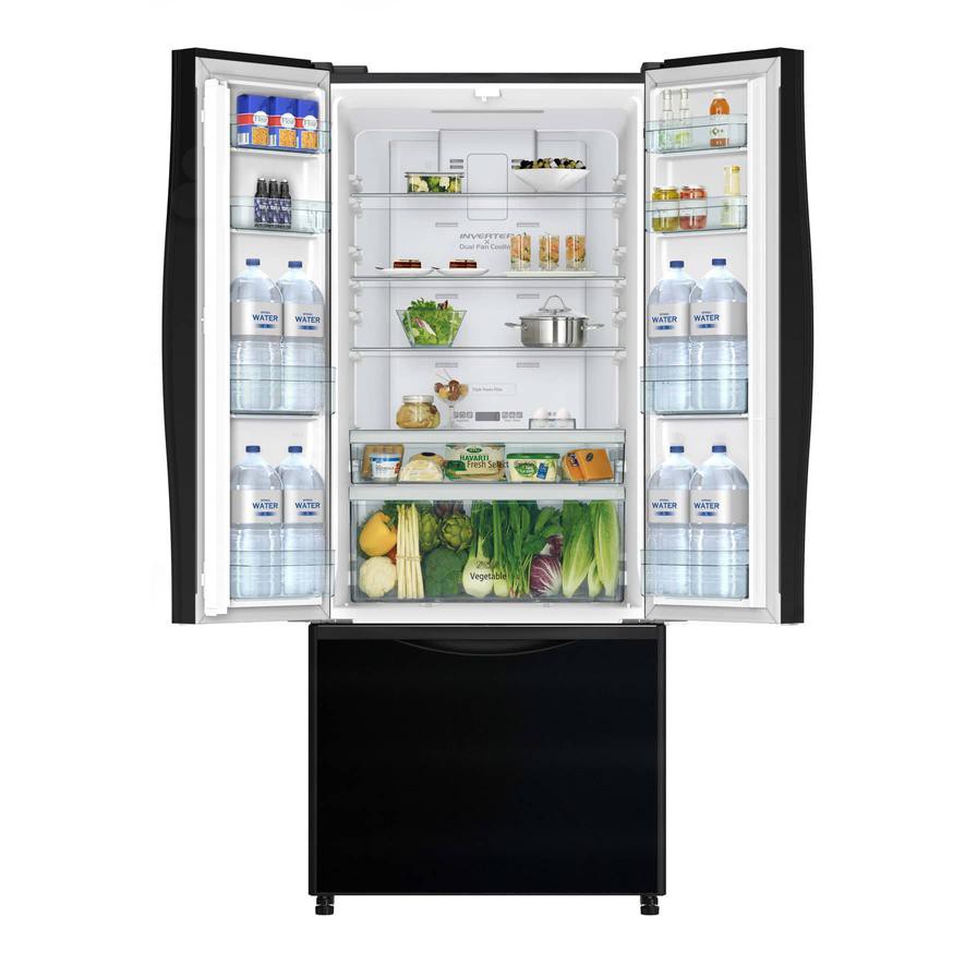 Hitachi Freestanding French Door Bottom Freezer, RWB710PUK9GBK (710 L)