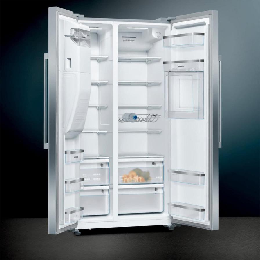 Siemens iQ500 Freestanding Side-By-Side Refrigerator, KA93GAI30M (598 L)