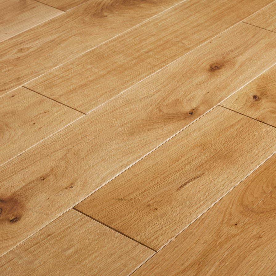 GoodHome Visby Matt Oak Solid Wood Flooring Pack (1200 x 150 x 15 mm)