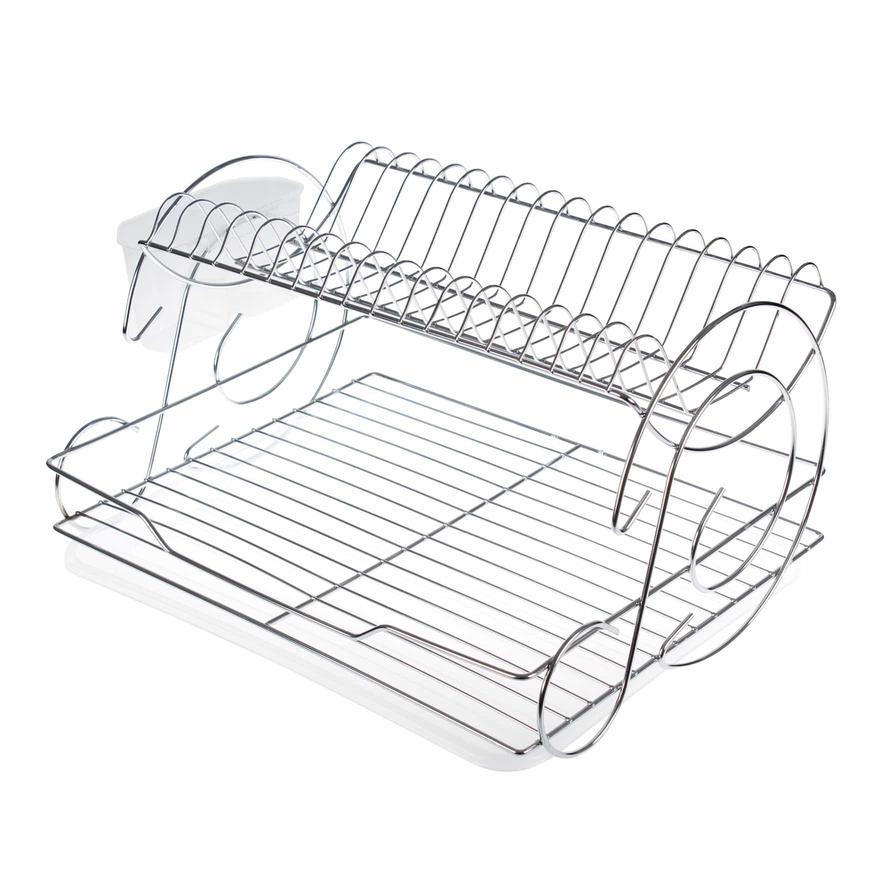 Kiwa Elisa Metal 2-Tier Dish Rack (47 x 36 x 27 cm)