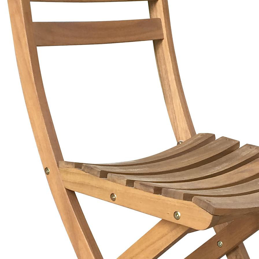 THB Eucalyptus Wood Folding Chair Generic (37 x 58 x 86.5 cm, 2 Pc.)