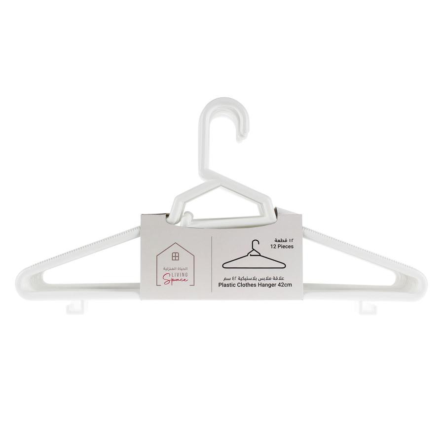 Plastic Hanger Pack (42 x 1.5 x 21.5 cm, 12 Pc.)