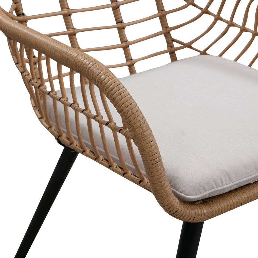 Cocoon Steel Wicker Chair W/Cushion Generic (65 x 68 x 78 cm)