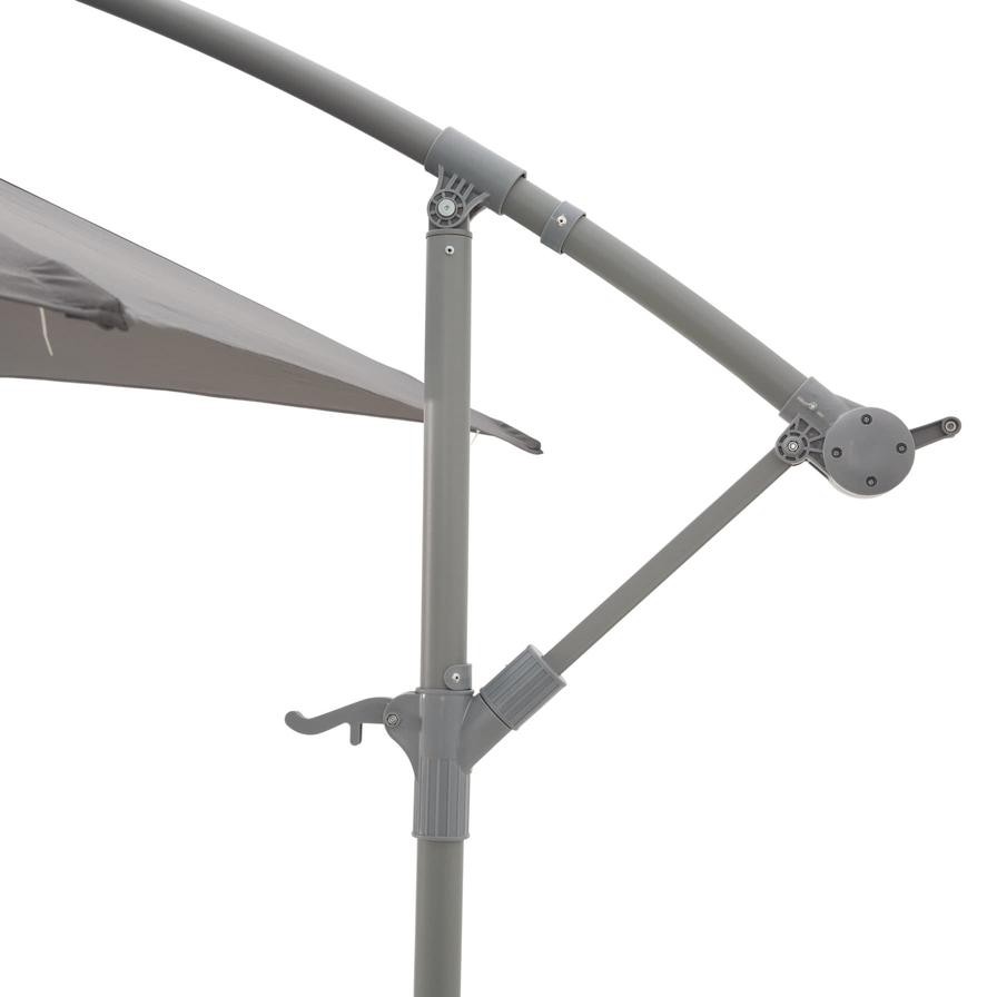 Malta Aluminum & Polyester Overhanging Crank Parasol (2530 x 2980 mm)