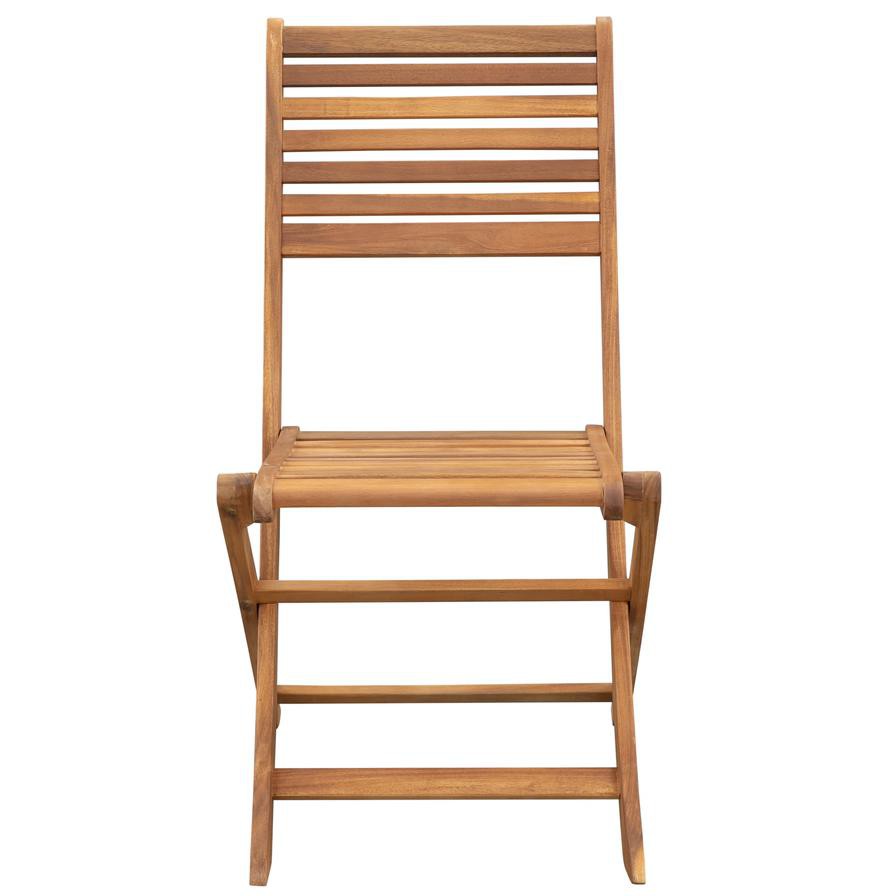 Kingston Acacia Wood Folding Chair Generic (61.5 x 47 x 90 cm, 2 Pc.)