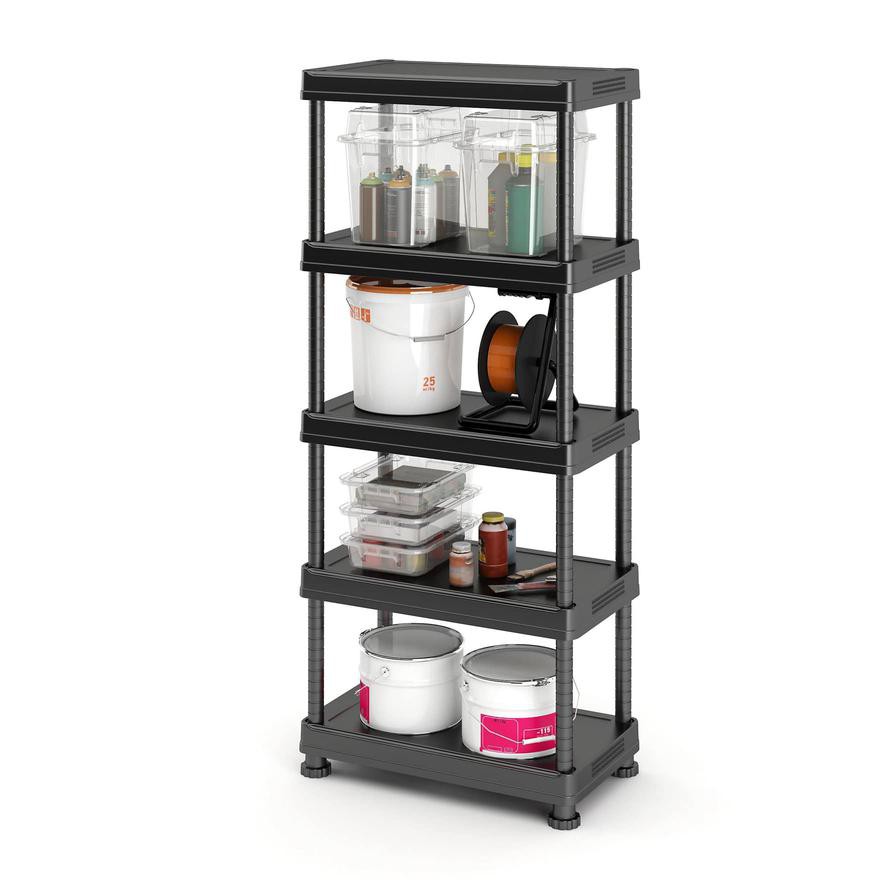 5-Tier Polypropylene Shelf (40 x 80 x 182 cm)