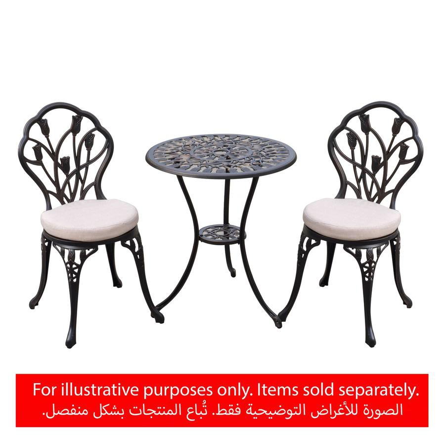 Milano Cast Aluminum Bistro Chair Set Generic (52 x 45 x 22 cm, 2 Pc.)