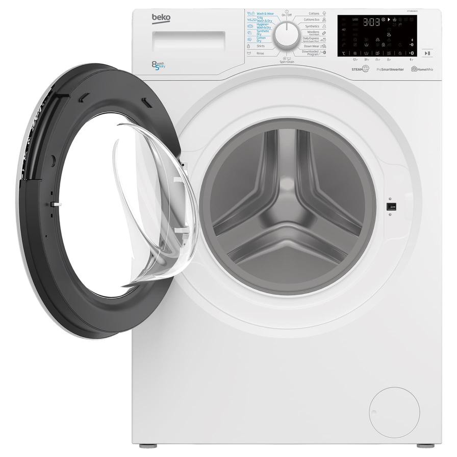 Beko Freestanding Washer Dryer, HTV8636XS (8 kg Wash, 5 kg Dry, 1200 rpm)