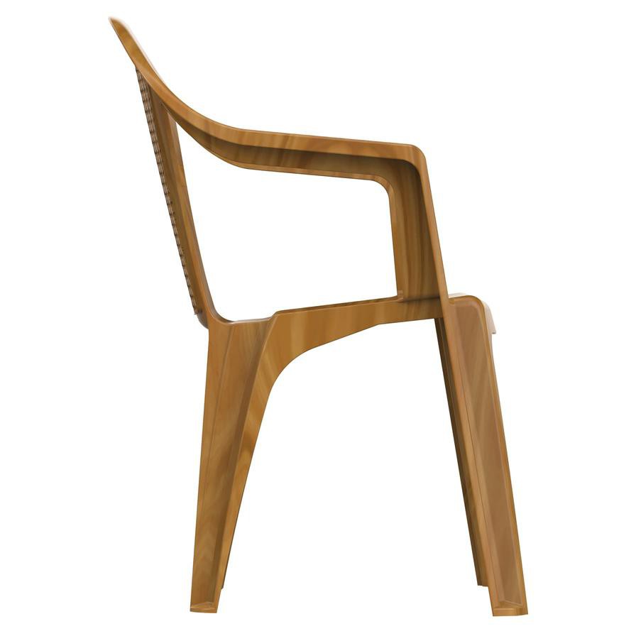 Cosmoplast Plastic Bamboo Armchair (63 x 58 x 81 cm)