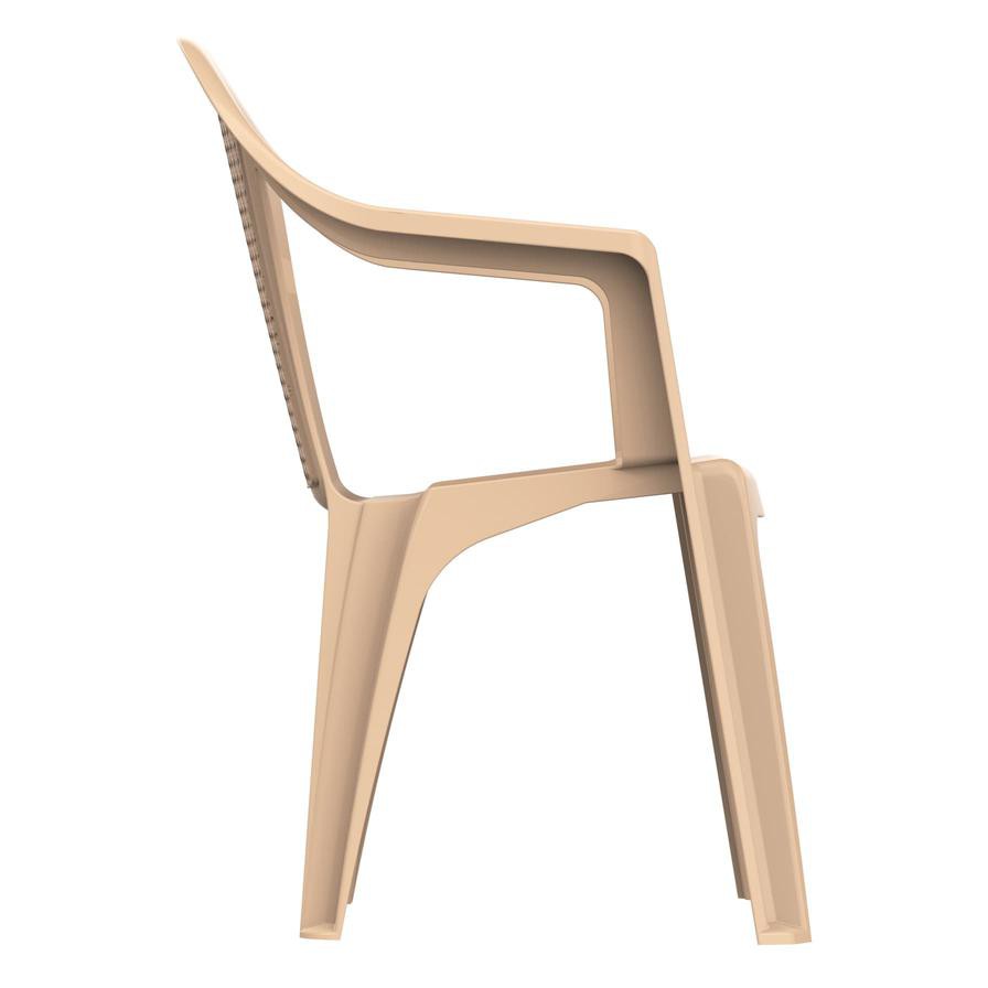 Cosmoplast Plastic Bamboo Armchair (63 x 58 x 81 cm)