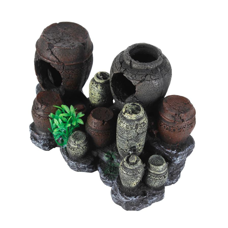 Foshan Artificial Ancient Jars Aquarium Decoration