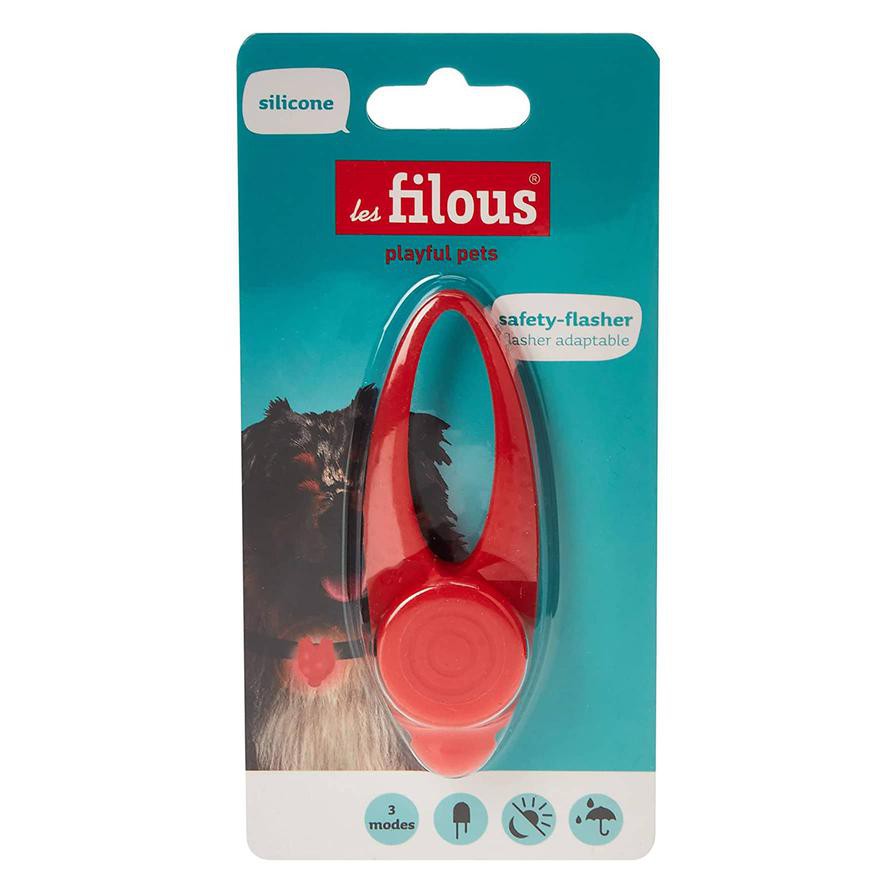 Les Filous LED Flashing Silicone Tag for Pets (3 x 8 cm)