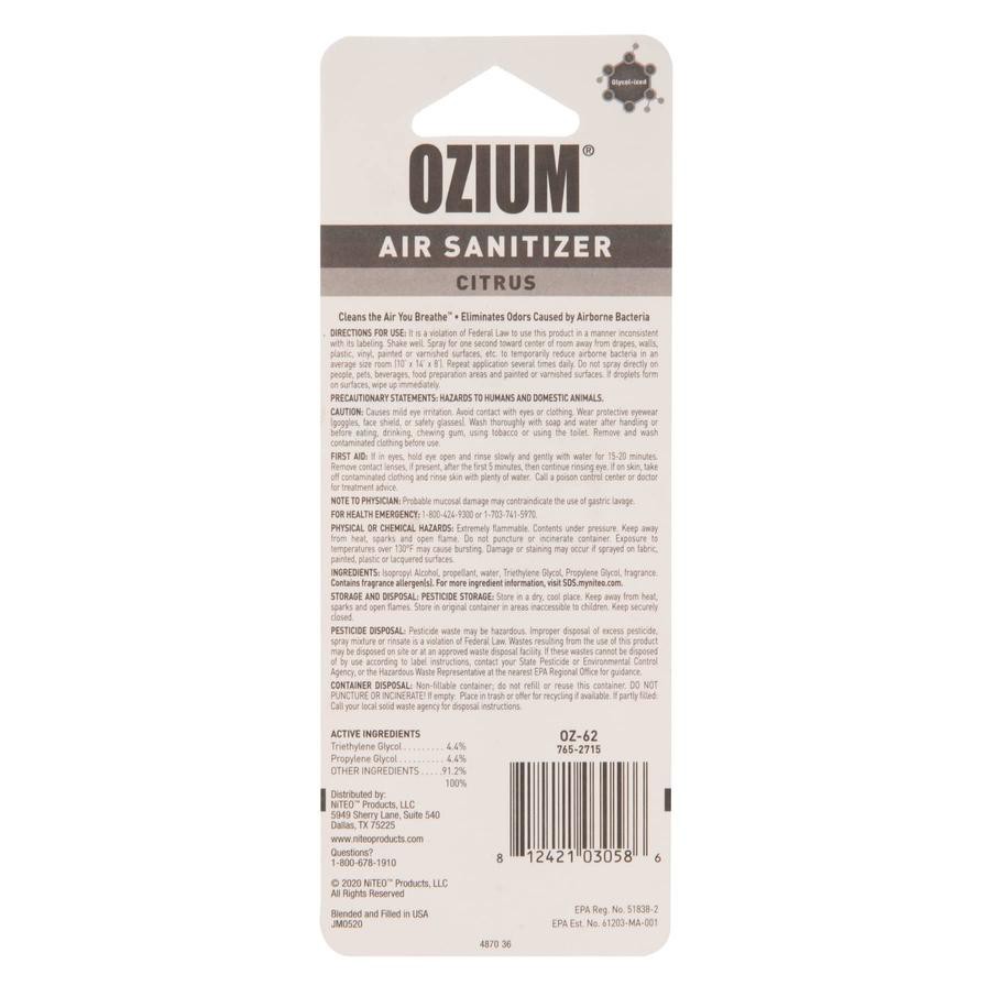 Ozium Air Sanitizer (23.6 ml, Citrus)