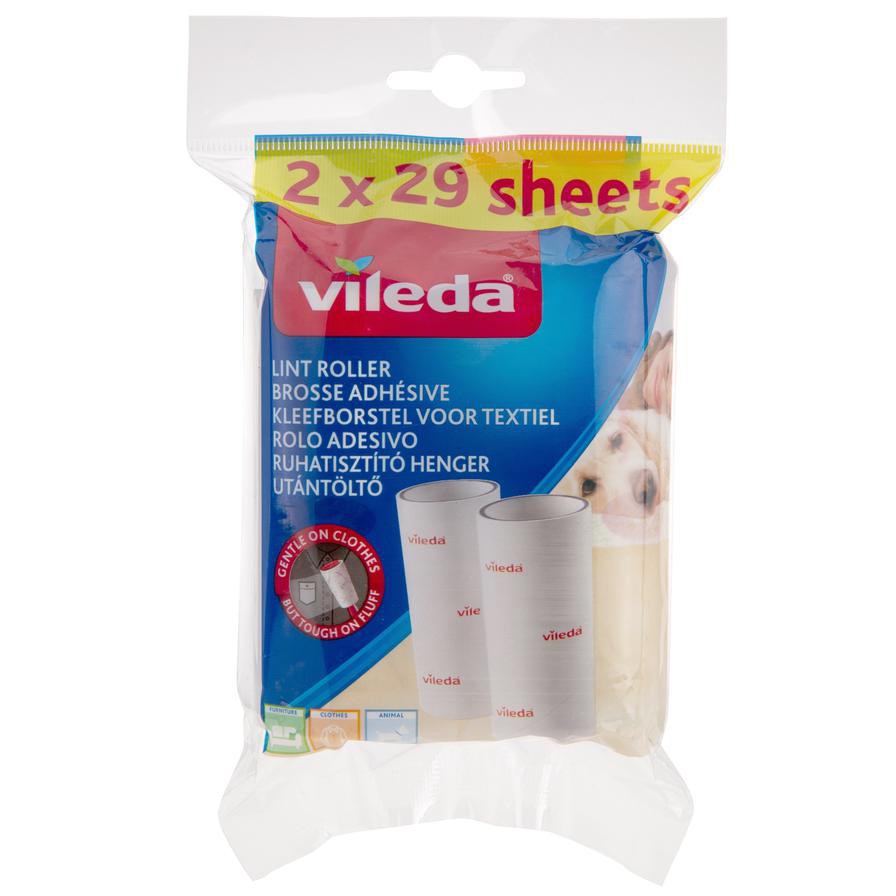 Vileda Sticky Glued Lint Roller Refills (2 pcs)