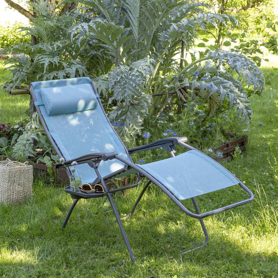 RSXA Steel Relaxing Armchair Lafuma Mobilier (88 x 68 x 115 cm, Titane & Lac)