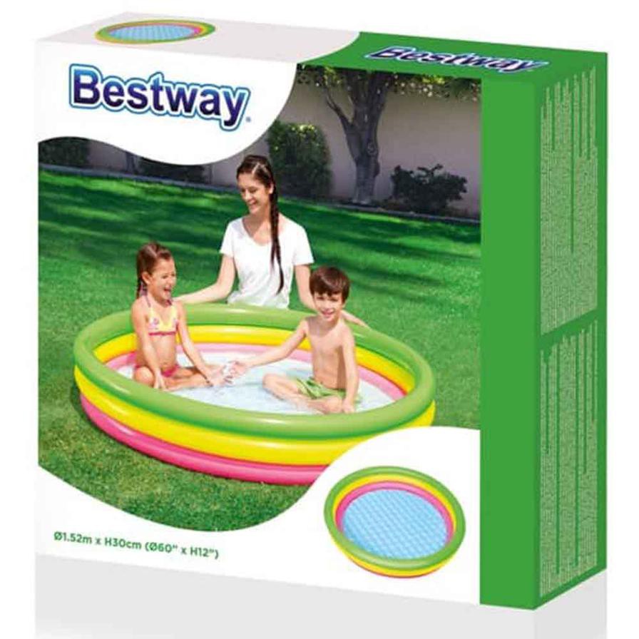 Bestway 3-Ring Summer Colors Paddling Pool (152.4 x 30.4 cm)